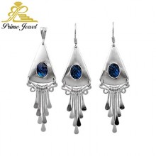 Gümüş Tarz Set (Doğal Taşlı)